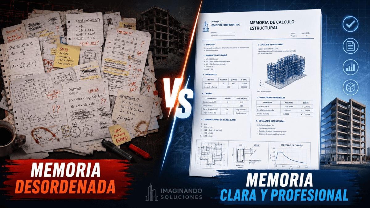 Documentos de memoria de cálculo estructural y planos técnicos.