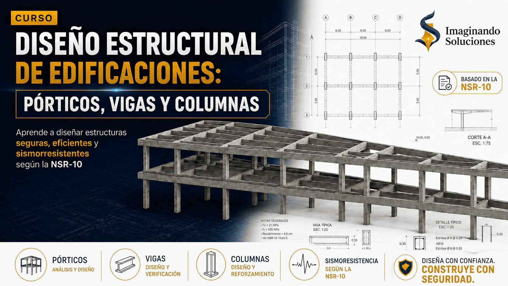 Diseño Estructural de Edificaciones: Pórticos, Vigas y Columnas